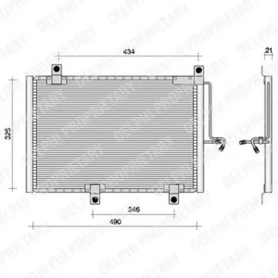 Конденсатор, кондиционер DELPHI купить