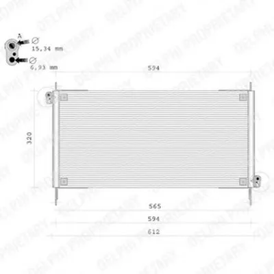 Конденсатор, кондиционер DELPHI купить