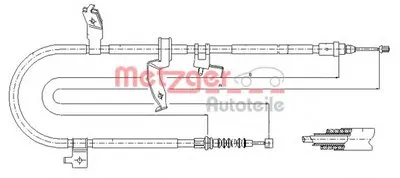 Трос, стояночная тормозная система COFLE METZGER купить