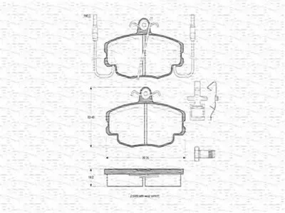 Комплект тормозных колодок, дисковый тормоз MAGNETI MARELLI купить