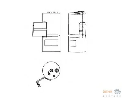 Осушитель, кондиционер BEHR HELLA SERVICE купить