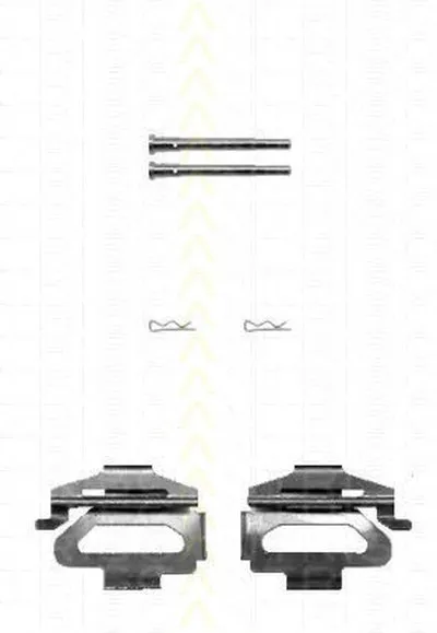 Комплектующие, колодки дискового тормоза TRISCAN купить