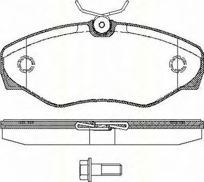 Комплект тормозных колодок, дисковый тормоз TRISCAN купить