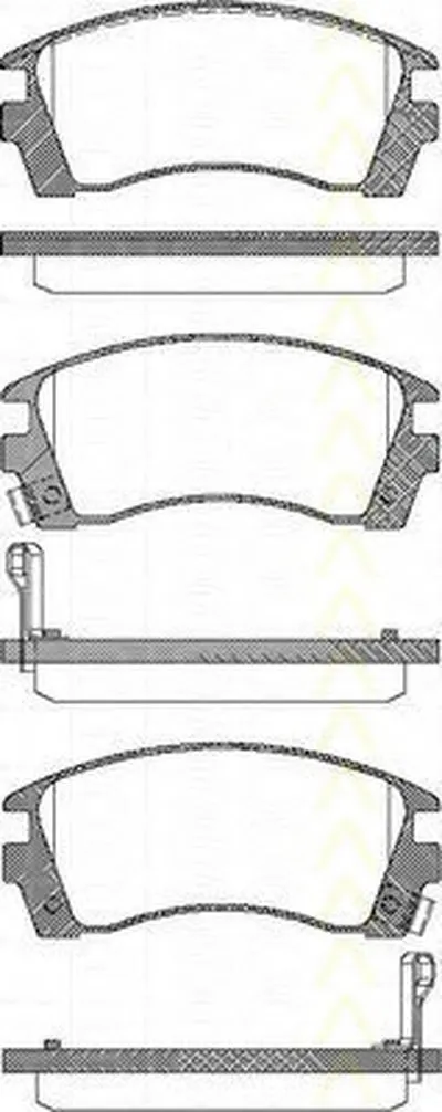 Комплект тормозных колодок, дисковый тормоз TRISCAN купить