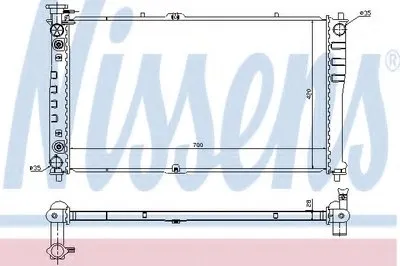 Радиатор, охлаждение двигателя NISSENS купить