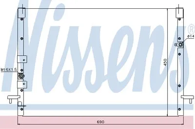 Конденсатор, кондиционер NISSENS купить