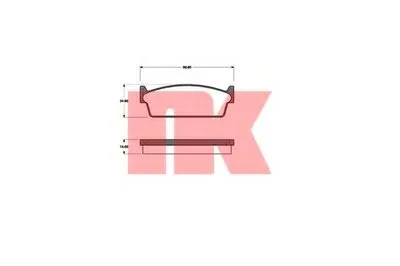Комплект тормозных колодок, дисковый тормоз NK купить