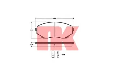 Комплект тормозных колодок, дисковый тормоз NK купить