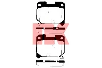Комплект тормозных колодок, дисковый тормоз NK купить