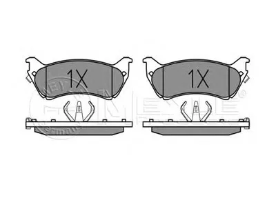 Комплект тормозных колодок, дисковый тормоз MEYLE купить