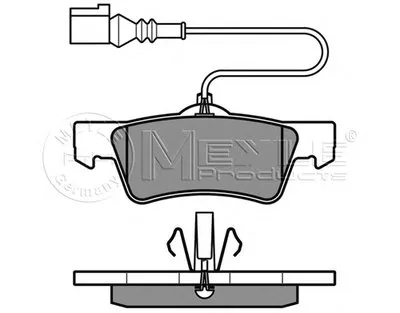 Комплект тормозных колодок, дисковый тормоз MEYLE купить