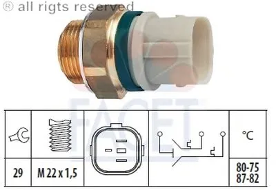 Термовыключатель, вентилятор радиатора