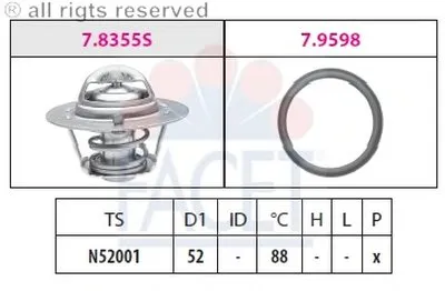 Термостат, охлаждающая жидкость FACET купить