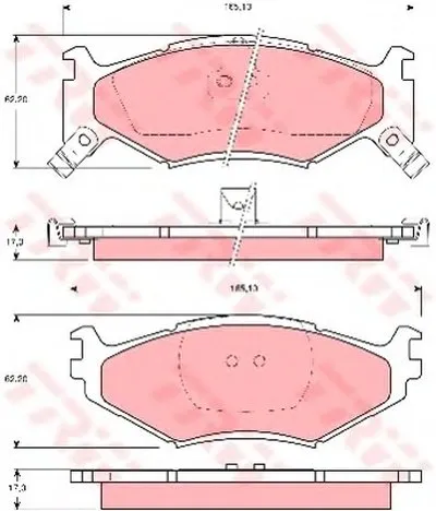 Комплект тормозных колодок, дисковый тормоз TRW купить