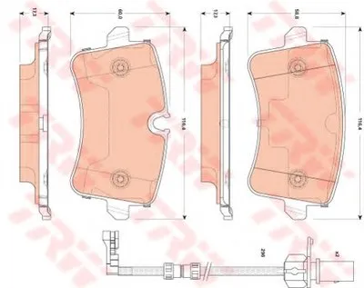 Комплект тормозных колодок, дисковый тормоз COTEC TRW купить