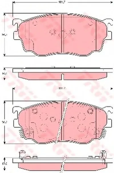 Комплект тормозных колодок, дисковый тормоз TRW купить