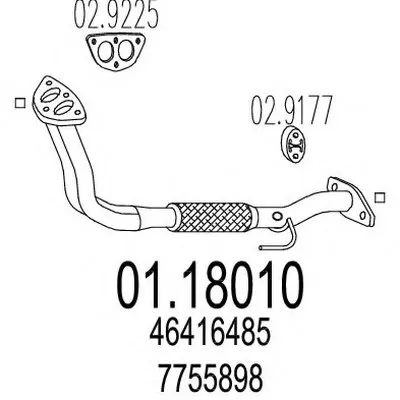 Труба выхлопного газа MTS купить