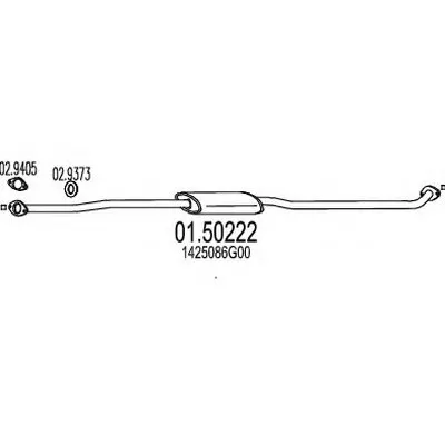 Средний глушитель выхлопных газов MTS купить