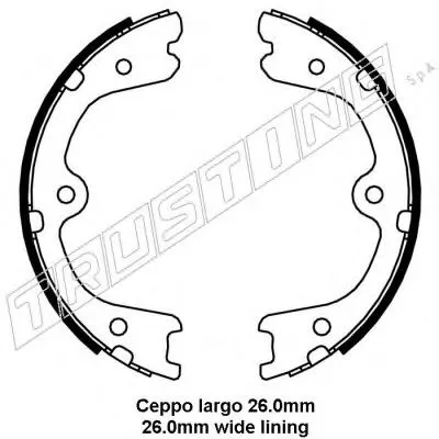 Комплект тормозных колодок, стояночная тормозная система TRUSTING купить