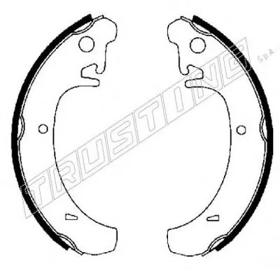 Комплект тормозных колодок TRUSTING купить