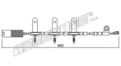 Сигнализатор, износ тормозных колодок TRUSTING купить