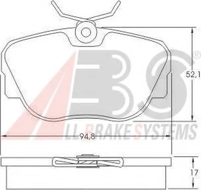 Комплект тормозных колодок, дисковый тормоз A.B.S. купить