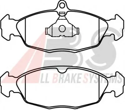 Комплект тормозных колодок, дисковый тормоз A.B.S. купить