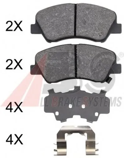 Комплект тормозных колодок, дисковый тормоз A.B.S. купить