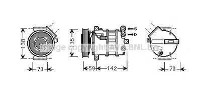 Компрессор, кондиционер AVA QUALITY COOLING купить