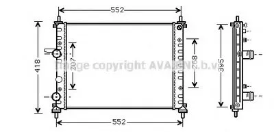 Радиатор, охлаждение двигателя AVA QUALITY COOLING купить