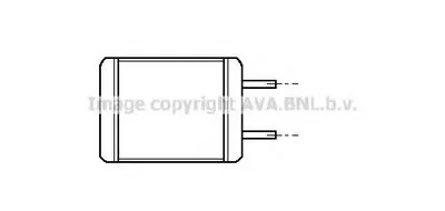 Теплообменник, отопление салона AVA QUALITY COOLING купить