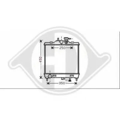 Радиатор, охлаждение двигателя DIEDERICHS купить