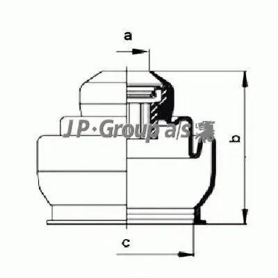 Комплект пылника, приводной вал QH JP GROUP купить