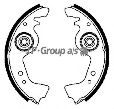 Комплект тормозных колодок QH JP GROUP купить