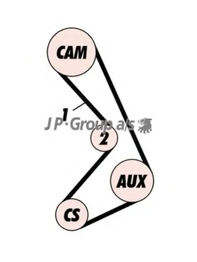 Комплект ремня ГРМ QH JP GROUP купить