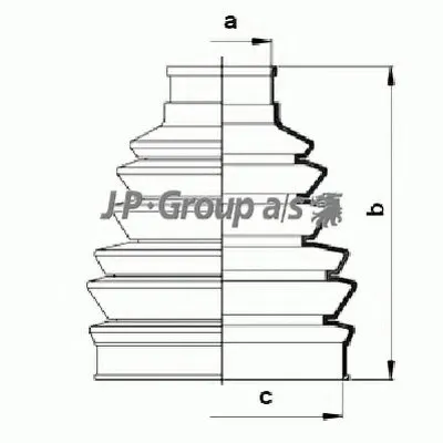 Комплект пылника, приводной вал QH JP GROUP купить