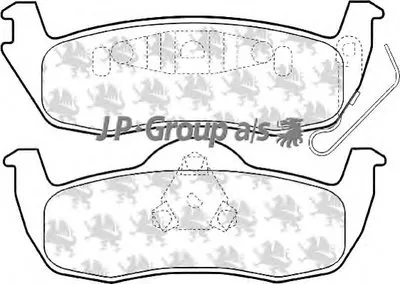 Комплект тормозных колодок, дисковый тормоз QH JP GROUP купить