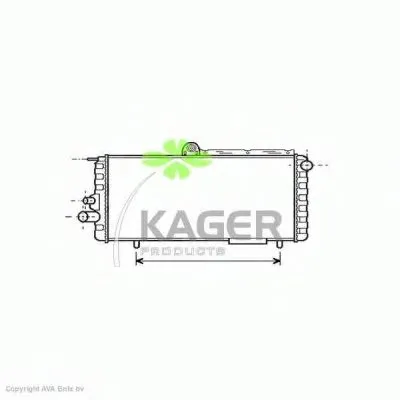 Радиатор, охлаждение двигателя KAGER купить