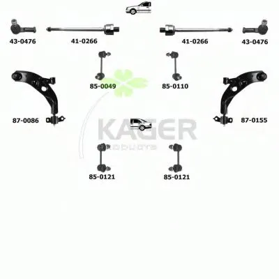 Подвеска колеса KAGER купить