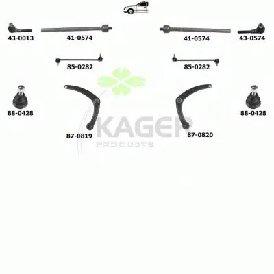 Подвеска колеса KAGER купить