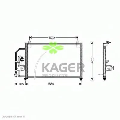 Конденсатор, кондиционер KAGER купить