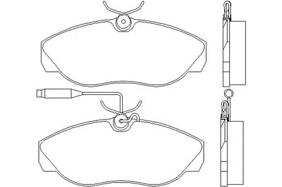 Комплект тормозных колодок, дисковый тормоз DON купить