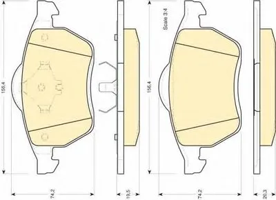Комплект тормозных колодок, дисковый тормоз GIRLING купить