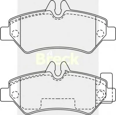 Комплект тормозных колодок, дисковый тормоз BRECK купить