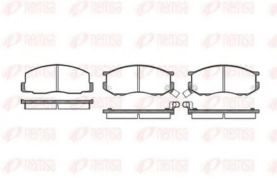 Комплект тормозных колодок, дисковый тормоз KAWE купить