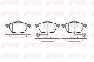 Комплект тормозных колодок, дисковый тормоз KAWE купить