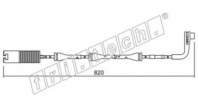 Сигнализатор, износ тормозных колодок fri.tech. купить