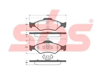 Комплект тормозных колодок, дисковый тормоз sbs купить