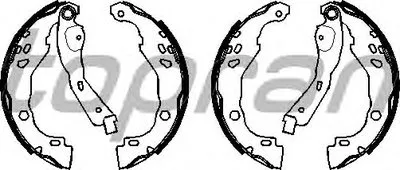 Комплект тормозных колодок TOPRAN купить