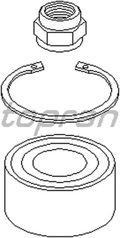 Комплект подшипника ступицы колеса TOPRAN купить
